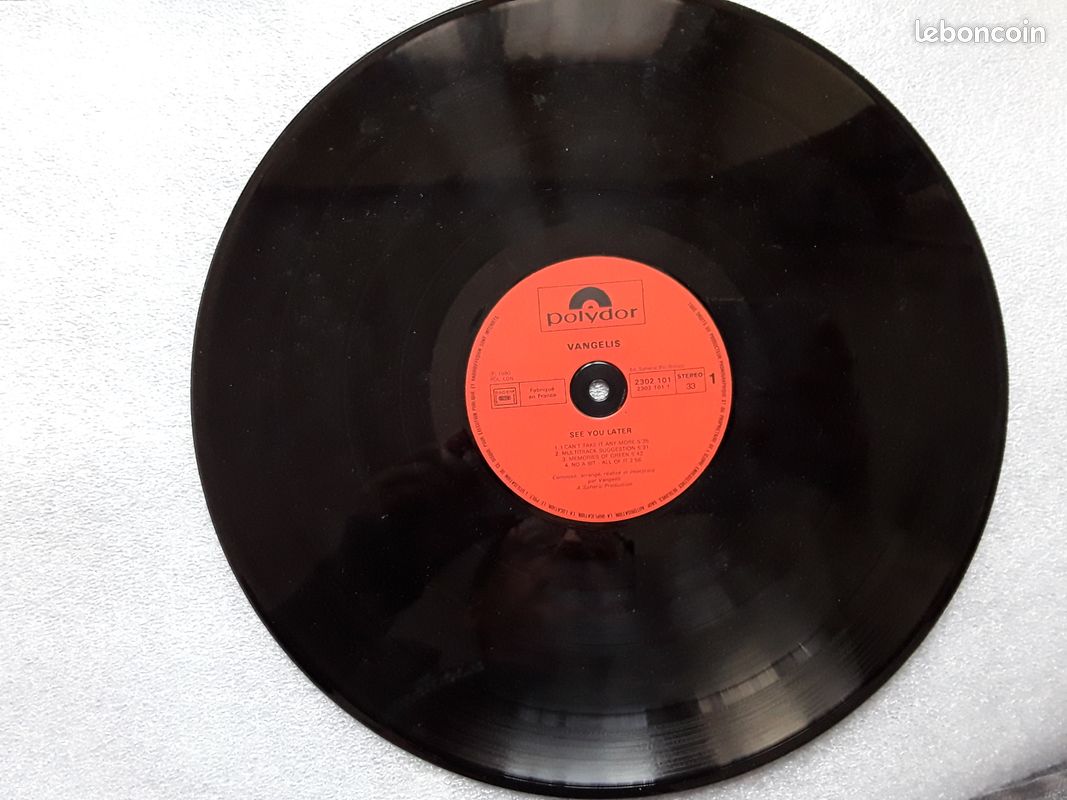Disque 33T VANGELIS "See you later" (image 5)