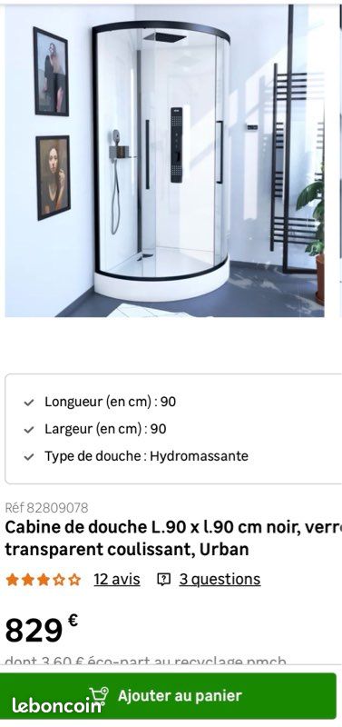 Fleur de douche - Rouge et blanche | Bibou et Lulu