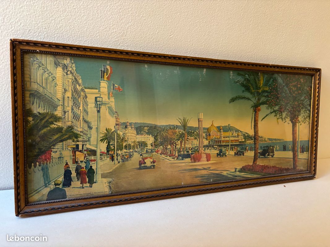 Vue de Nice 1930 impression promenade des Anglais (image 1)