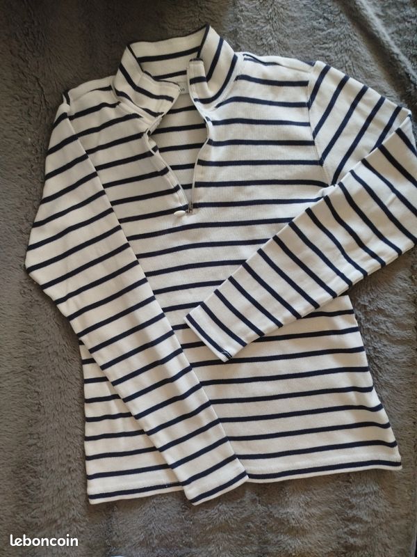 Pull col zip LL Bean - XS (34) (image 1)