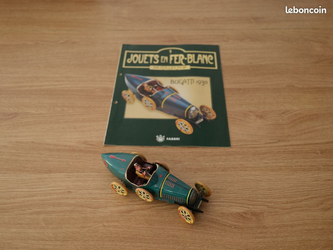 Jouet mecanique reedition ancien en métal fer blanc Paya Tramway Jaune