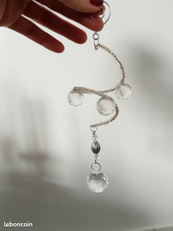 PATIKIL Lot De 10 Pendentifs Ovales En Cristal K9 De 38 Mm Pour Lustres Et Prismes - Perles à Suspendre Pour Loisirs Créatifs, Décoration - Rose