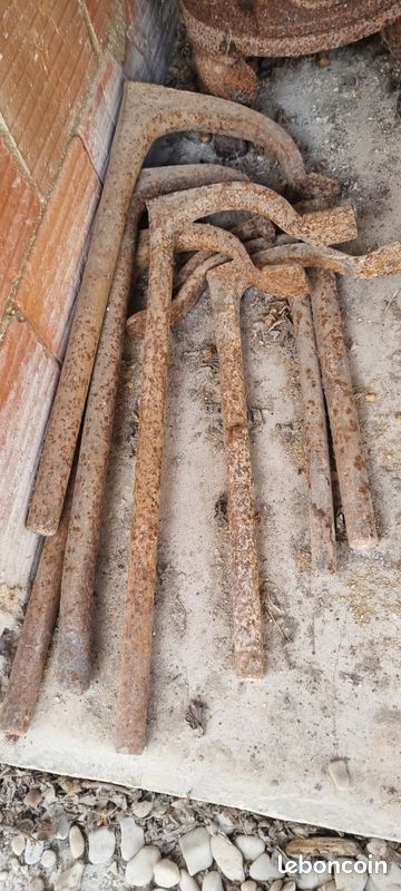 Lot de 7 valets de menuisier ancien (image 1)