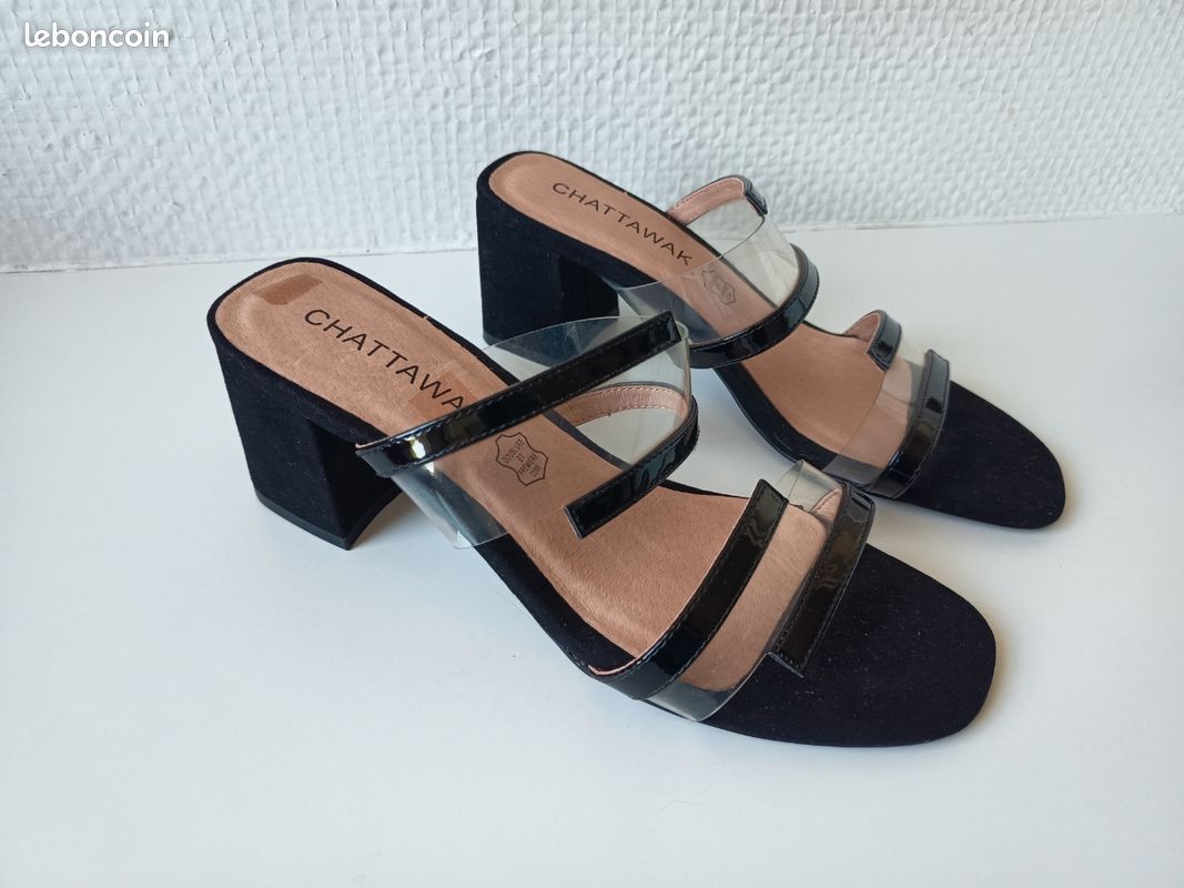 CHATTAWAK Sandales Cuir Femme THALIE – Sandales Plates Montantes Avec Boucle Cheville Et Entre-doigt En Cuir
