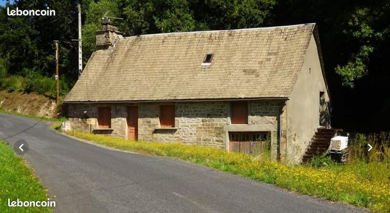 Maison en pierre à rénover avec un grand terrain et deux parcelles de bois