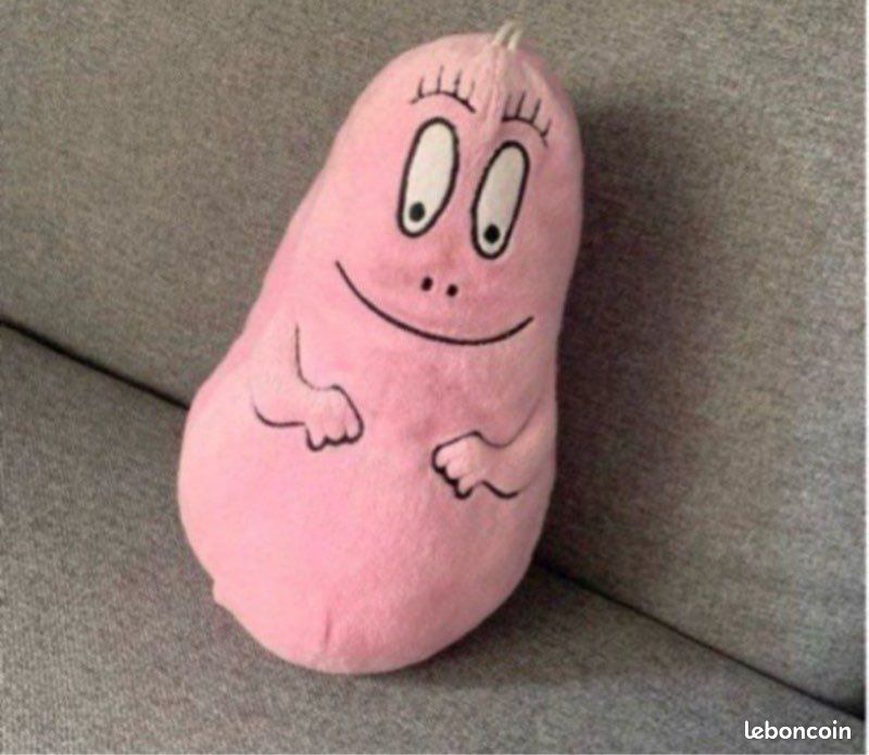 Peluche Barbapapa Rose Parlante / Sonore - Environ 26 Cm De Haut - Occasion Bon état