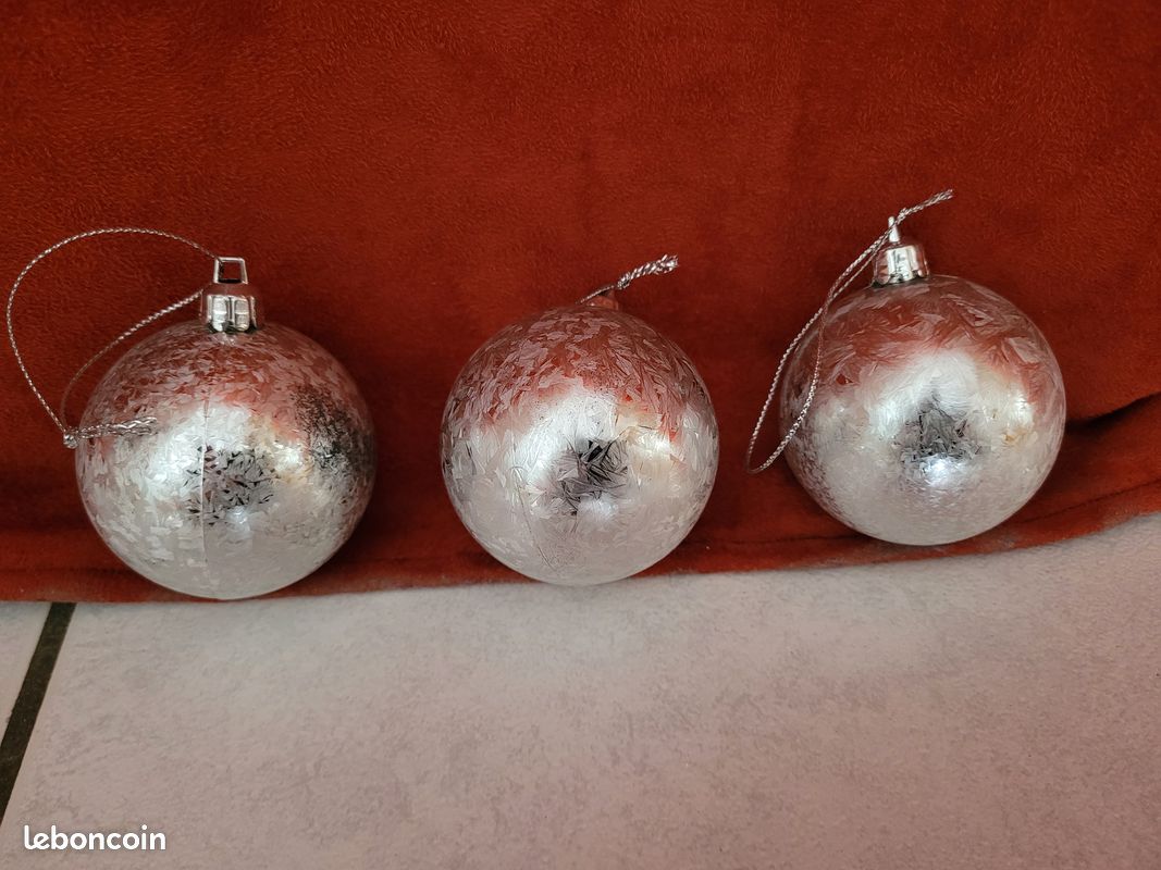 Lot décorations blanches et argentées neuves (image 5)