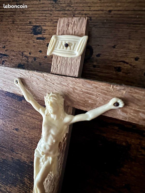 Fratelli Bonella | Cruz Vintage De Madera Religiosa De