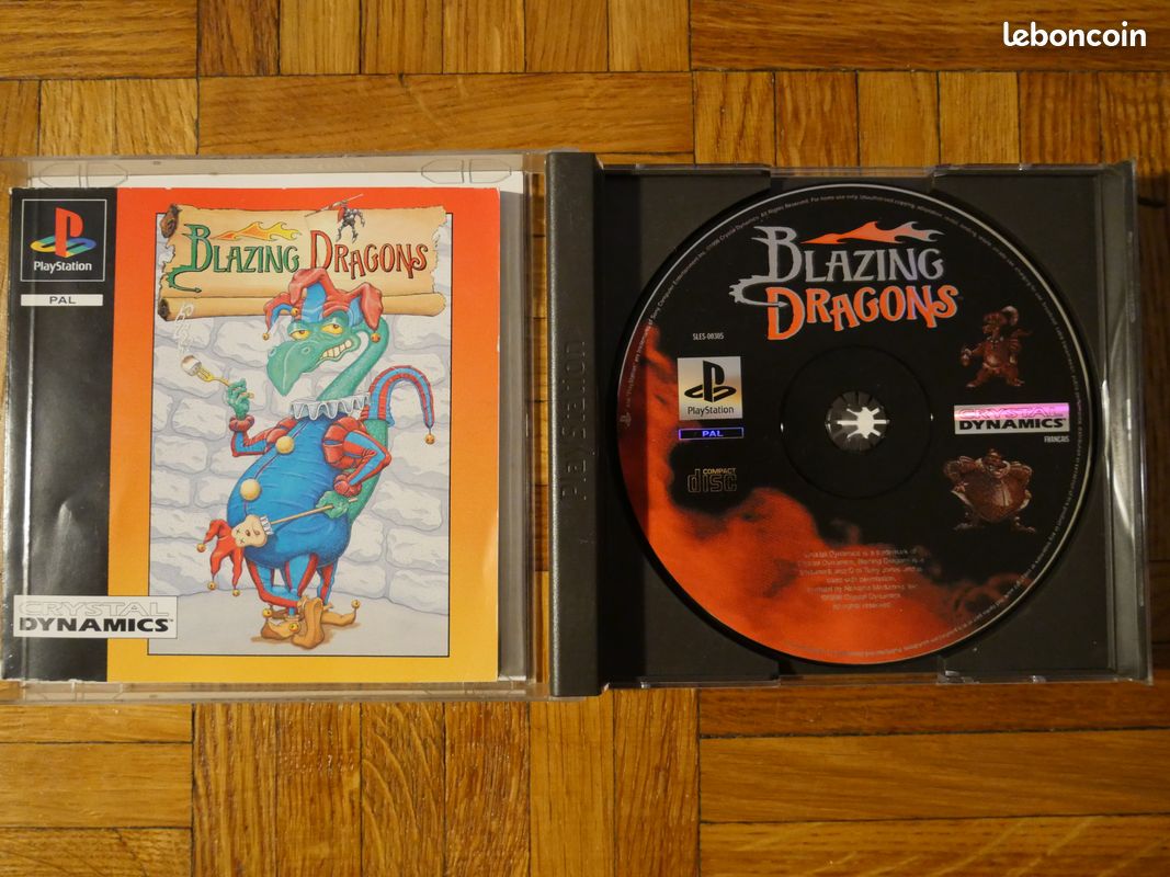 Blazing Dragons Sur PS1 - PAL - Complet (boîte, Livret) - Très Bon état - 1996