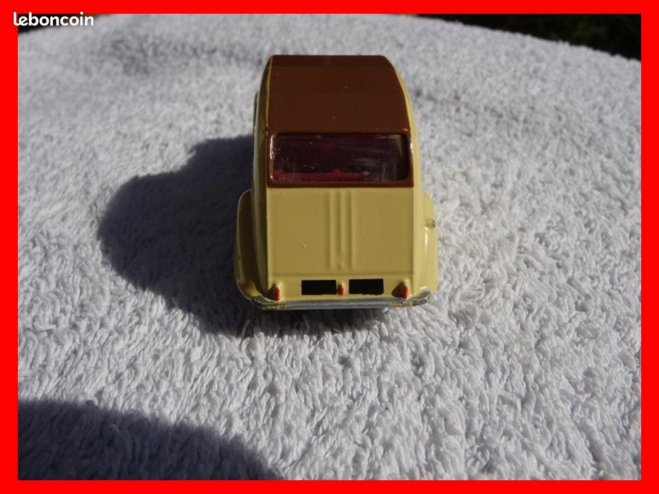 Dinky Toys 558 – Citroën 2CV 1961 – 1/43 – Boîte D'origine, Zamak Jaune