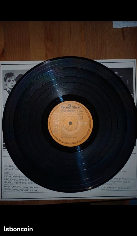 Vinyle original 1982 Little Bob Story album Vacant Heart (image 6)