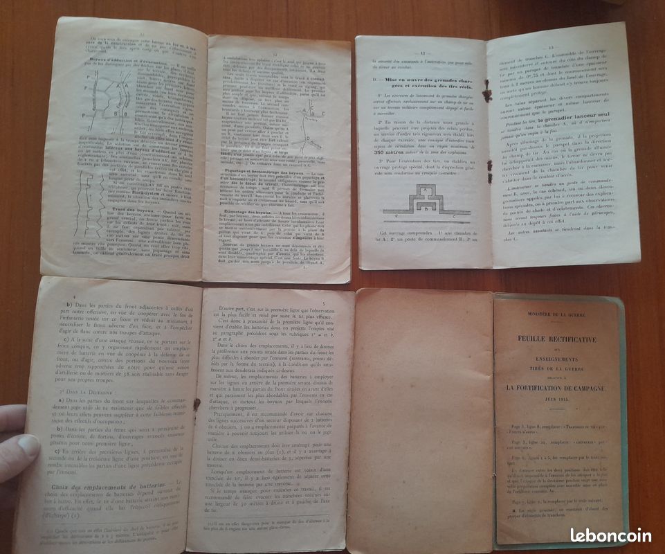 Rare Lot de Manuels Militaires 14-18 - Tactique et Fortification - État-Major (image 2)