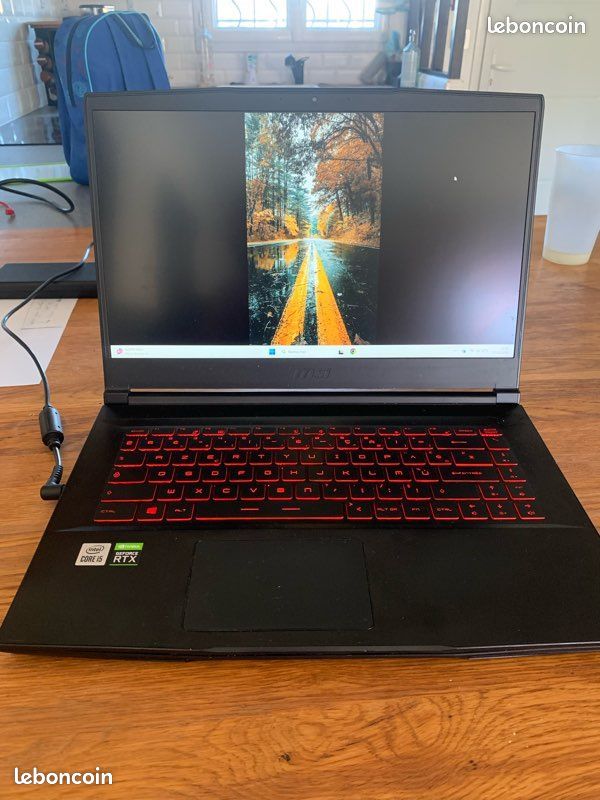 Notebook Gamer MSI GF65 Thin 10UE-213US Intel Core i5 10500H de 2.5GHz Tela Full HD 15.6 / 8GB