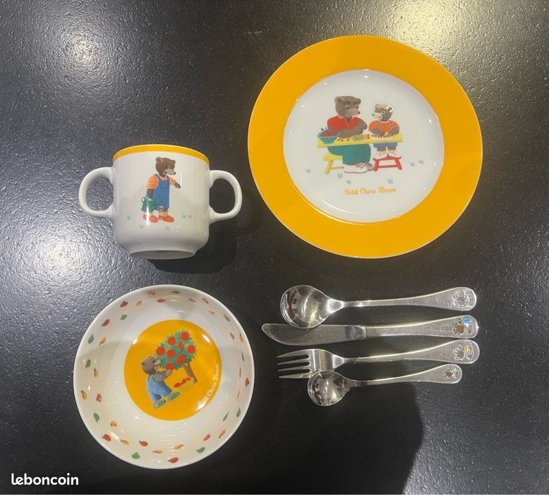 Mug Petit Ours Brun Par Guy Degrenne - Porcelaine Française - Jardin