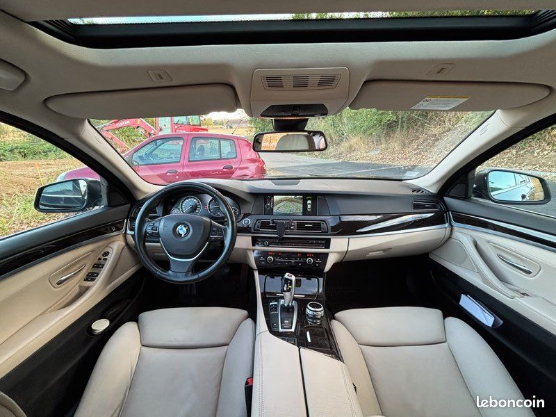 BMW 530d F10 6 cylindres • Finition Luxury Line • Affichage tête haute • Intérieur cuir beige • Caméra (image 3)