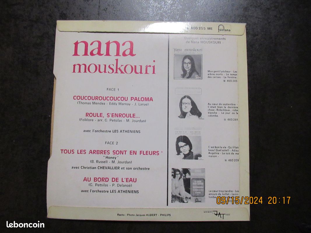45 tours NANA MOUSKOURI (image 2)