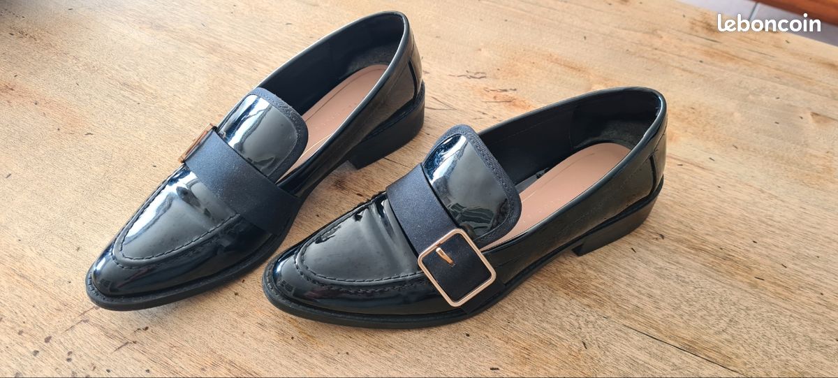 Vernis Mocassin Noir Femme Zara Mocassins Femme ZARA