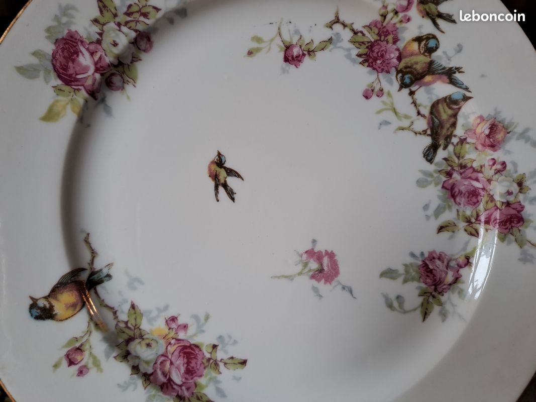 Lot de 6 assiettes limoge BRP (image 3)