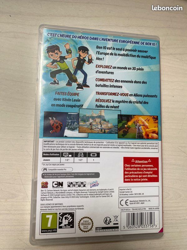 Jeu switch ben 10 la chasse aux pouvoirs (image 2)