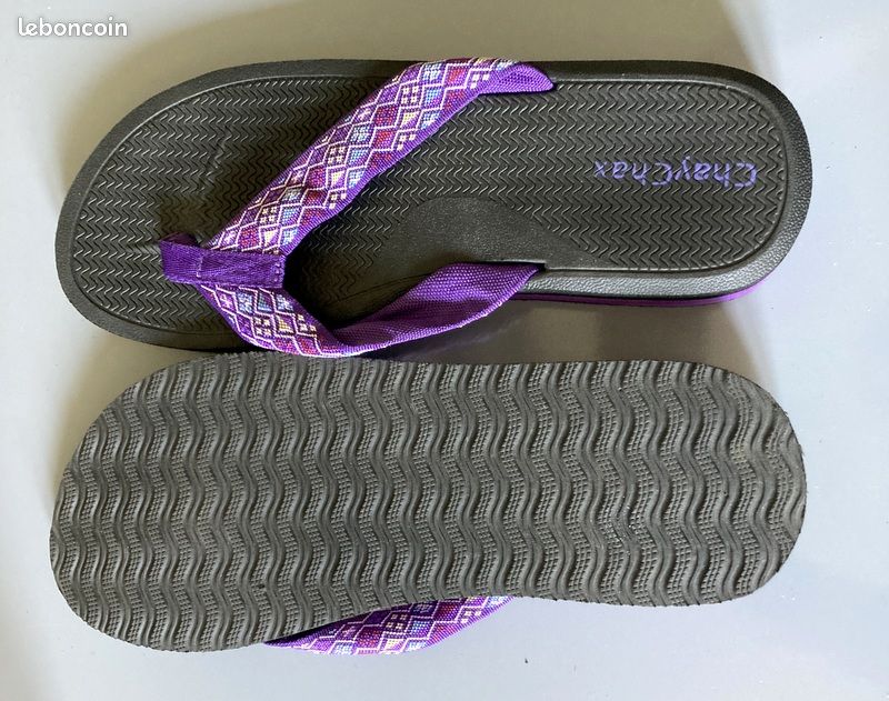 Tongs Compensées Femme Légères ChayChax - Sandales De Plage Confortables Et Antidérapantes - Taille 36 à 43