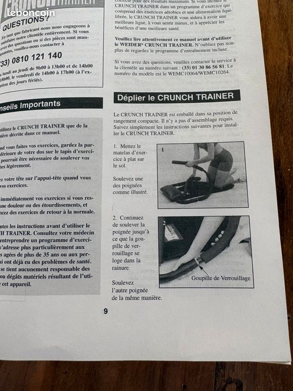 Appareil abdo CRUNCH TRAINER de WEIDER (image 7)