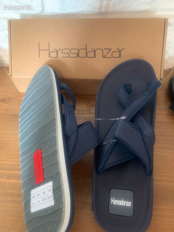 Harssidanzar Sandales D'été Cross Slip Pour Hommes Sandales
