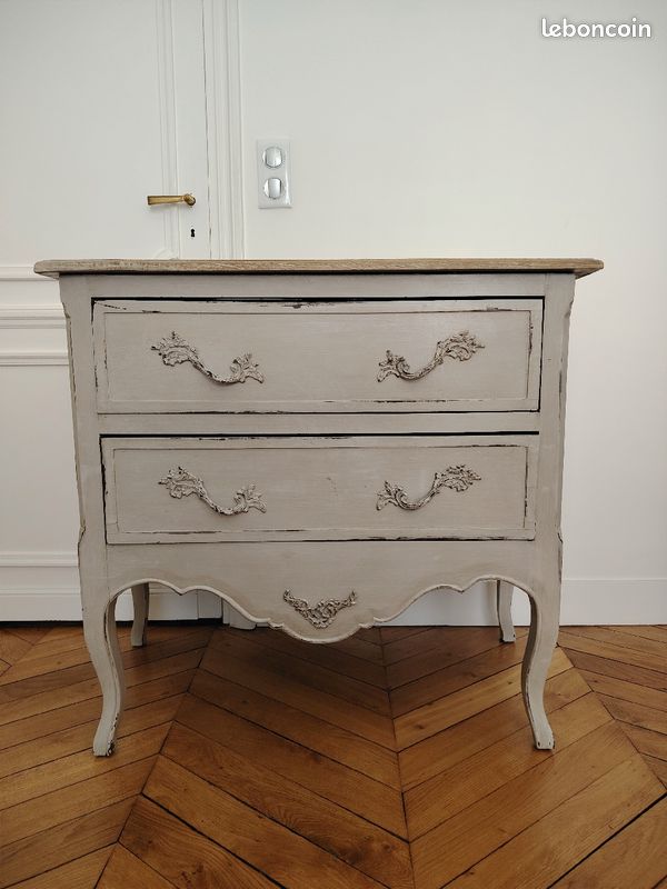 Commode en bois style campagne chic (image 1)