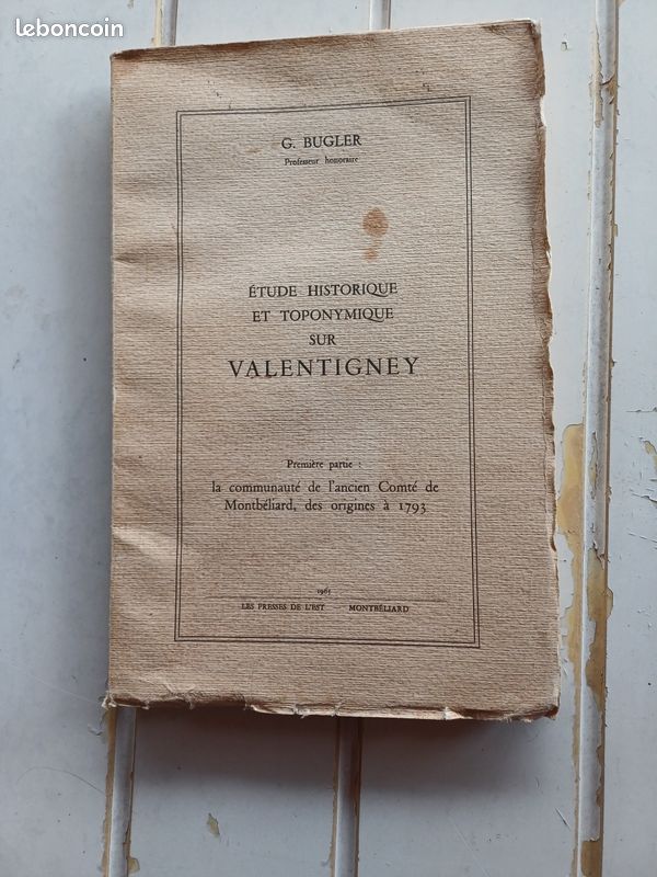 Etude historique et toponymique sur Valentigney (image 1)