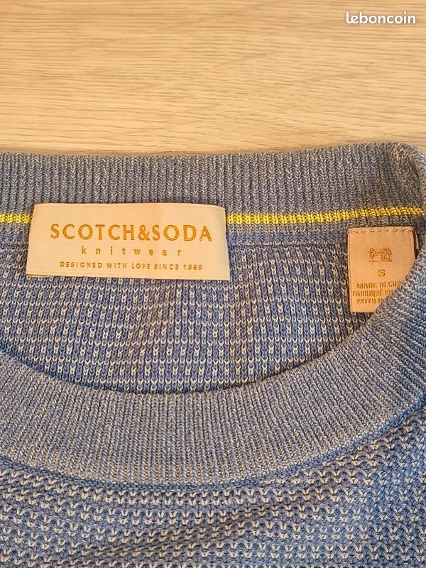 Pull homme Scotch and Soda | Taille S | bleu (image 4)