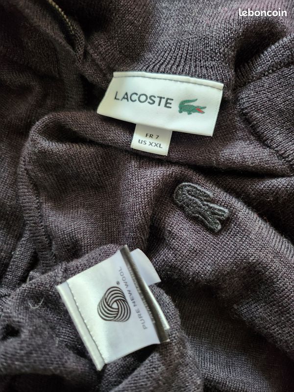 Vêtements Lacoste authentique vintage occasion homme et femme (image 8)