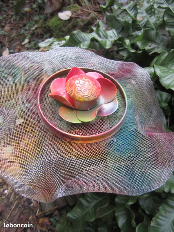 Effet Fleurs "les Grandes Corolles", Métal Création Artisanale, Pièce Unique Maison Jardin (image 8)