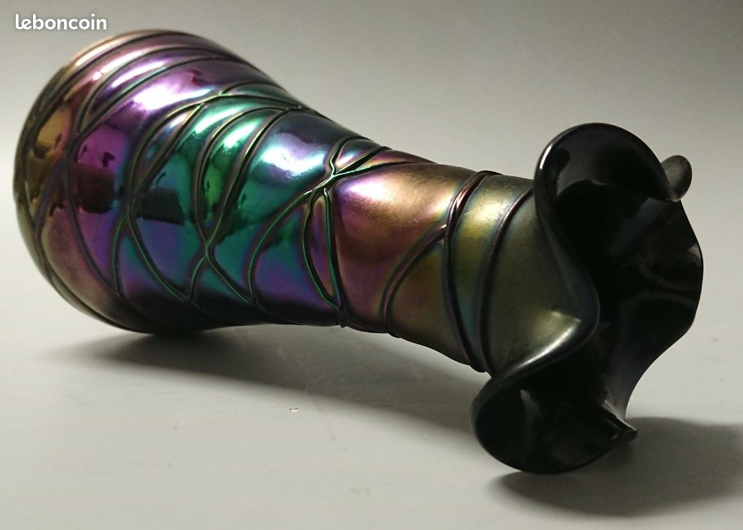 Grand Vase Irisé Loetz / Kralik Art Nouveau (image 2)
