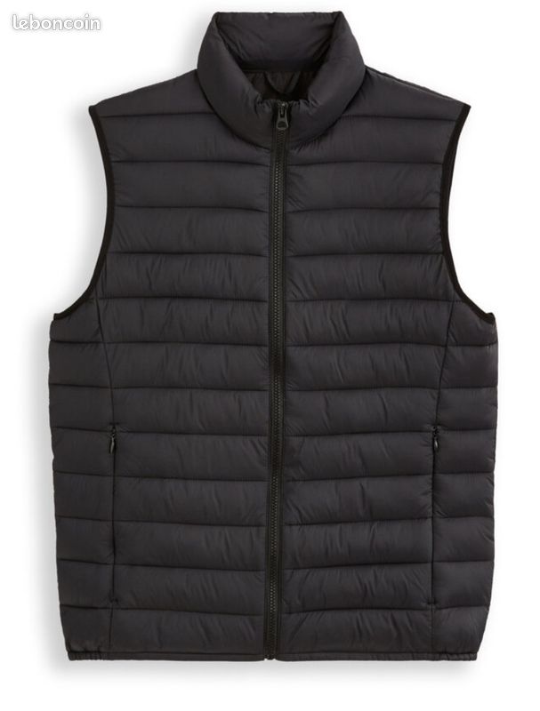 Doudoune noire Célio light sans manche Vêtements