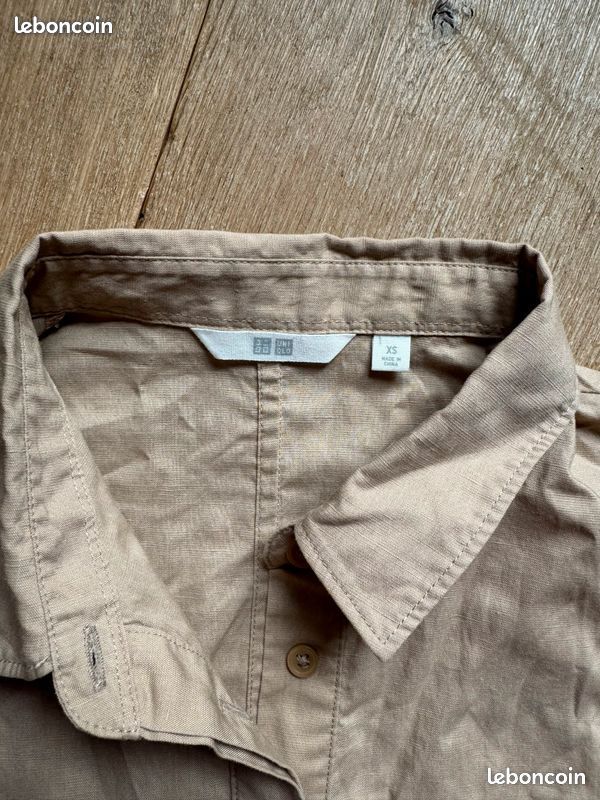Combishort Uniqlo femme beige taille XS (image 2)
