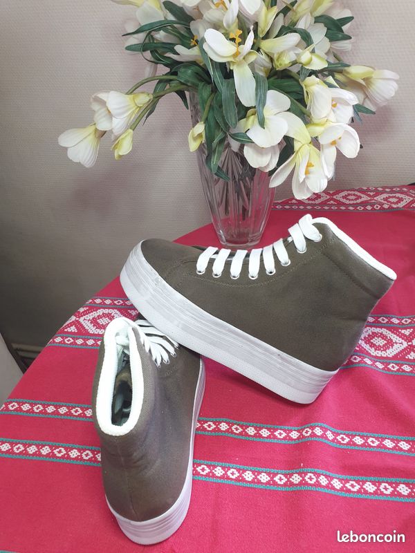 Jeffrey Campbell Original Femmes Chaussures Canvas Taille Uk 4 EU 37 (image 6)