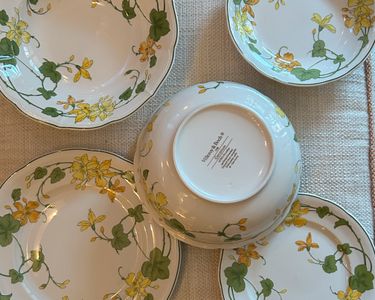 Assiette à Dessert Villeroy & Boch 'Geranium' 21 Cm - Motif Fleuri Style Campagne - Occasion