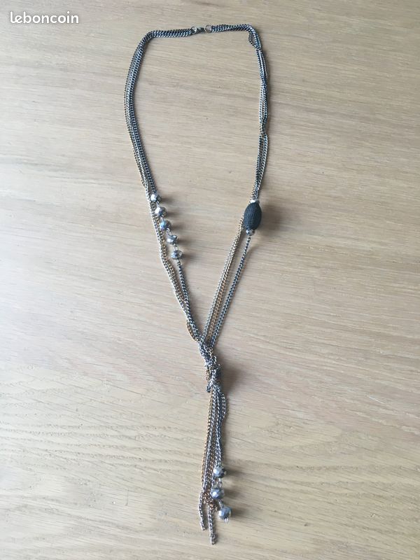 Lot de 7 colliers métal et perle (image 6)