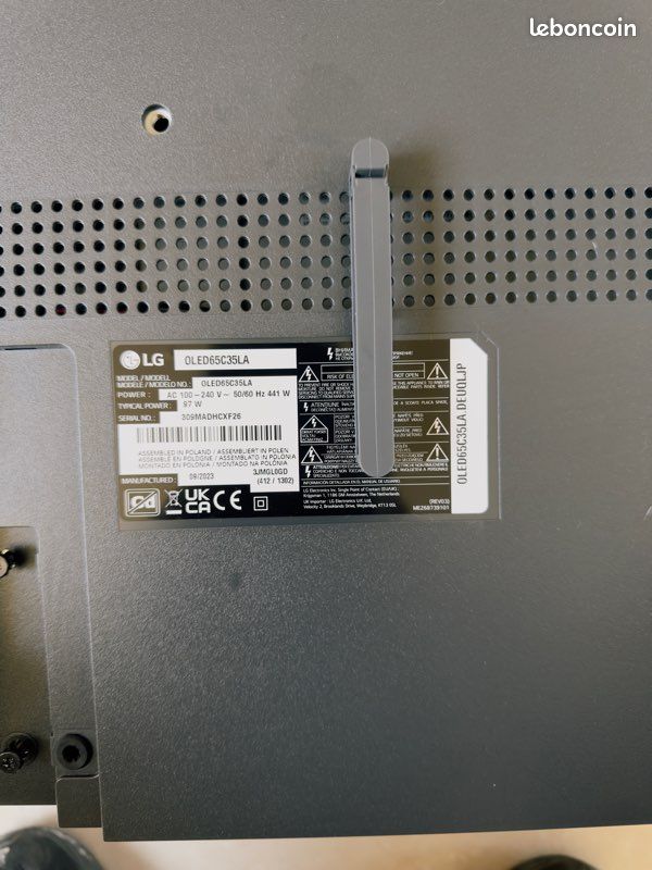 LG OLED 65” C3 (OLED65C35LA) - Très bon état - Facture + Carton d’origine (image 8)