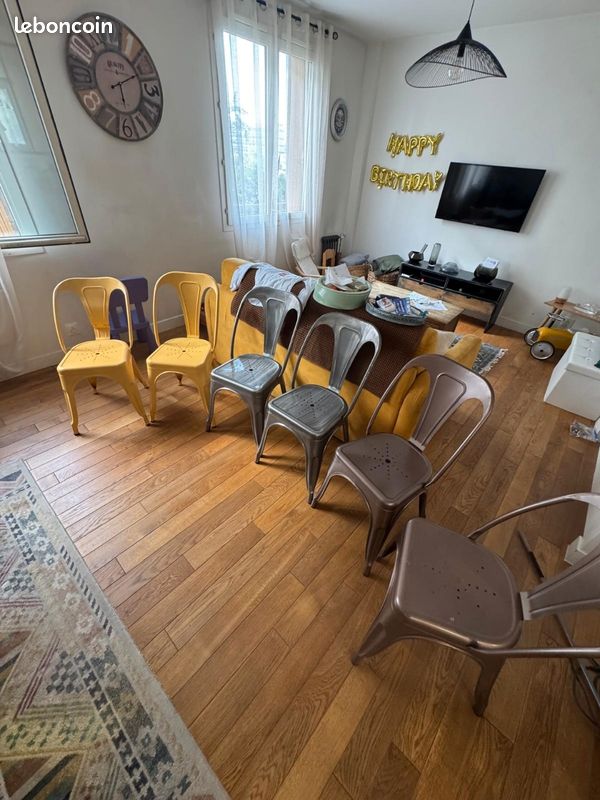 Table en bois salle à manger grande (image 4)