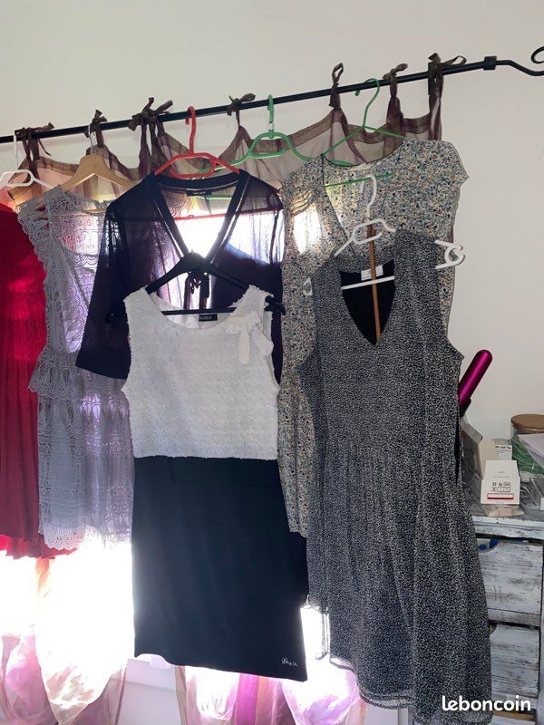 Lot de 9 robes+1 jupe plissée de marques printemps-été taille 38 (image 2)