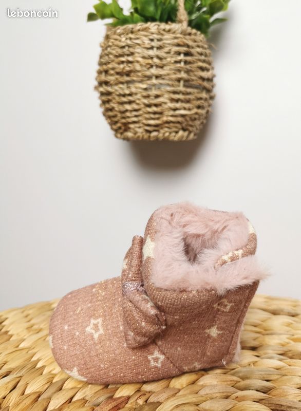 Chaussons/charentaises Bronzini rose et argent taille 36/37