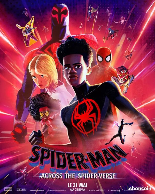 Affiche de cinéma Spider-Man : Across The Spider-Verse 120x160 cm roulée (image 1)
