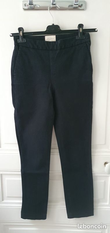 Pantalon Clara Sezane Pantalon Taille Haute Sézane Clara Noir 34