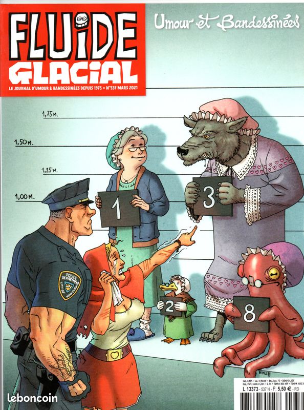 Fluide Glacial n° 537 - Mars 2021 - Diego Aranega - Les Mémés - Edika - L'Abbé - Lefred-Thouron - Hugot - Thiriet (image 1)