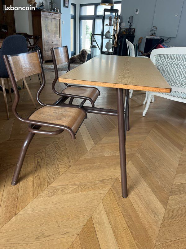 Bureau d’écolier double vintage (image 3)