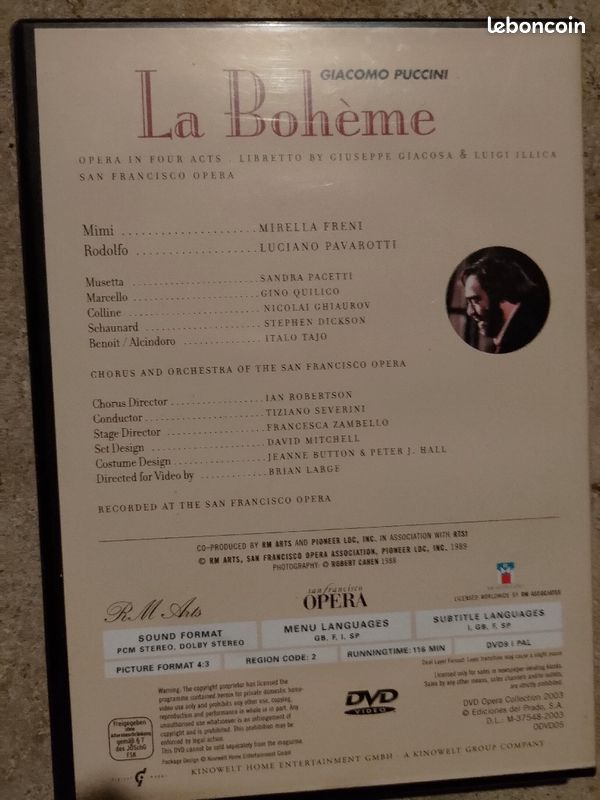 DVD La Bohème (image 2)