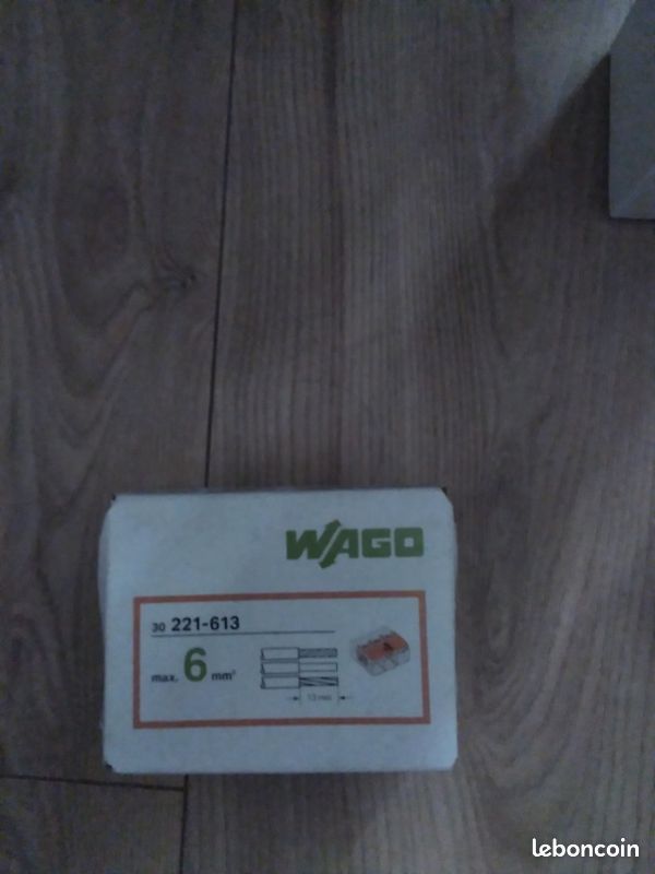 Bornes de connexion wago 3 trous 6mm2 (image 1)