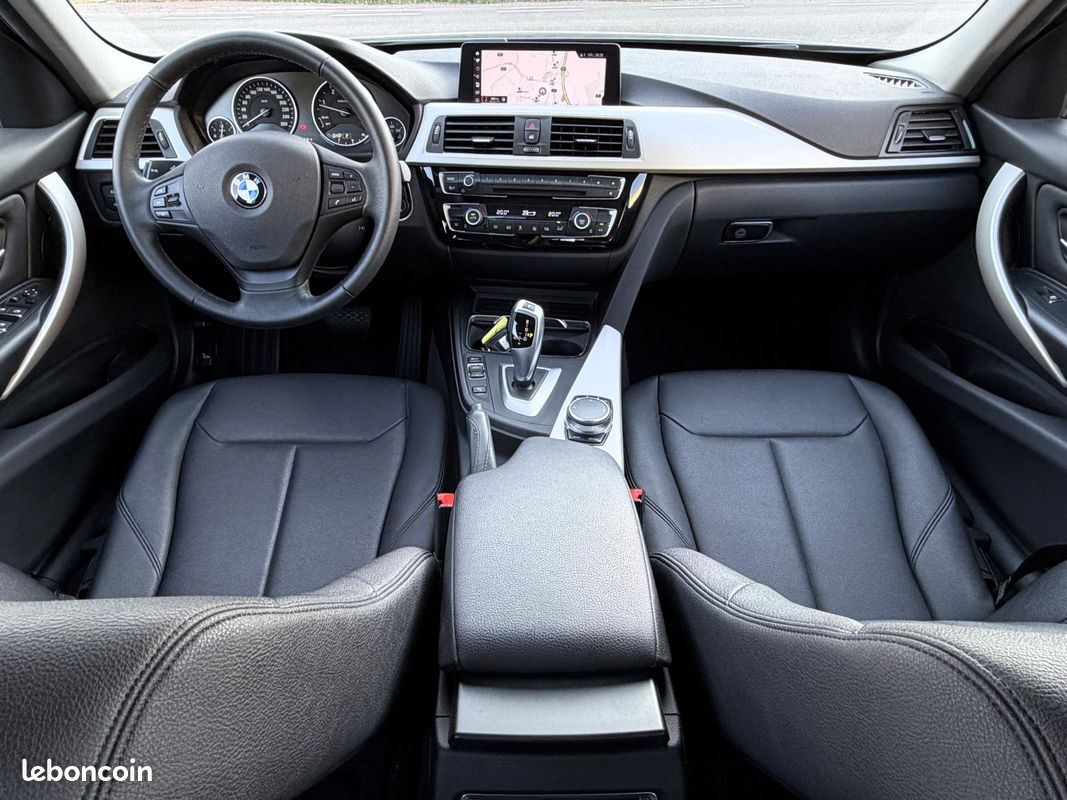 BMW SERIE 3 TOURING F31 LCI2 318d BVA8 PARFAIT ETAT/CUIR/CAMERA/FULL LED/NAVI PRO/HISTO BMW/GARANTIE (image 12)