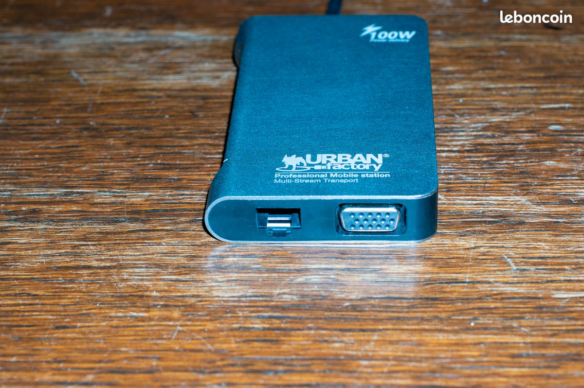 Station d'accueil 100W Hub USB HDMI ethernet VGA SD vers USB type C (image 4)