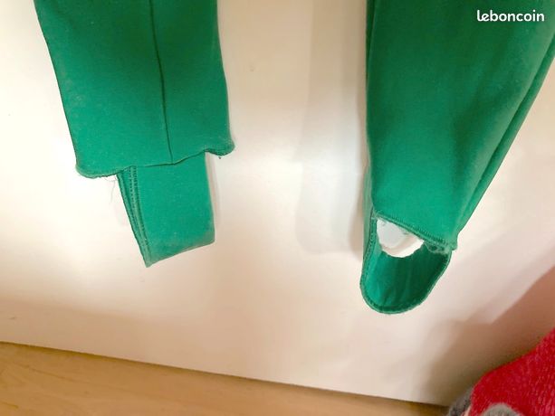 Combi Cuissard cycliste CREDIT AGRICOLE vintage vert NALINI short